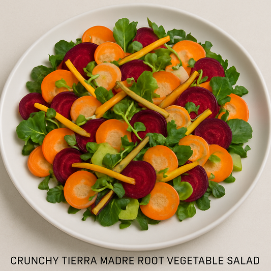 CRUNCHY TIERRA MADRE ROOT VEGETABLE SALAD