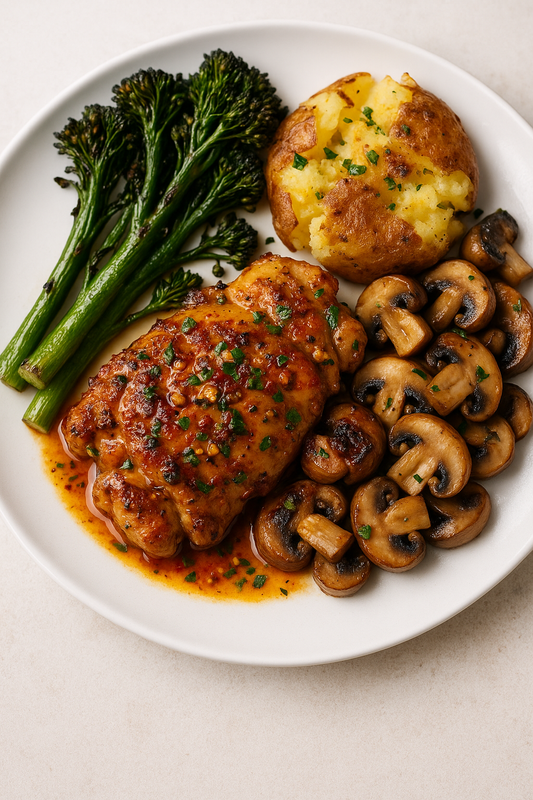 GARLIC CHILI CHICKEN THIGHS