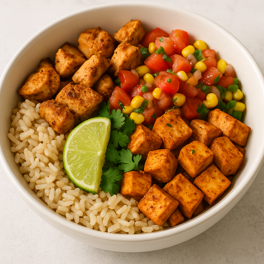 CHICKEN & TOFU TACO BOWL